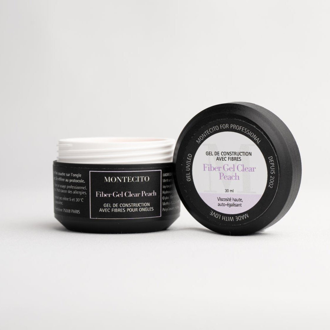 Gel de construction avec fibre de verre "Fiberglass Gel Peach" (ILLUSION)