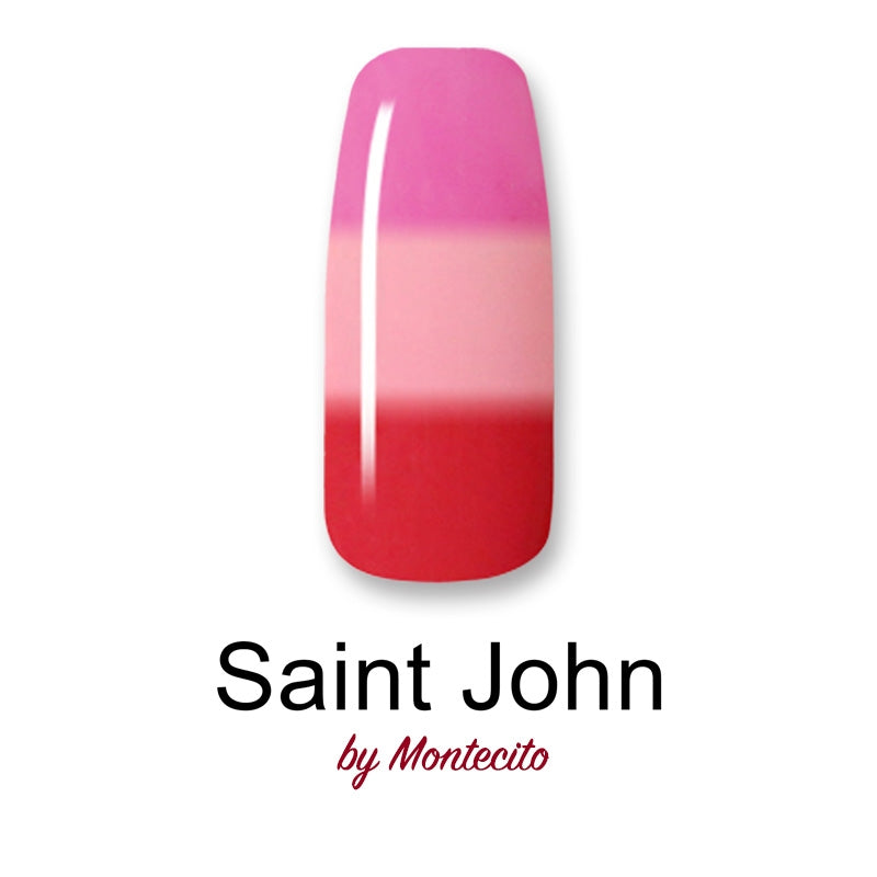 Vernis semi-permanent THERMO Trois couleurs "Saint John"